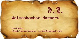 Weisenbacher Norbert névjegykártya